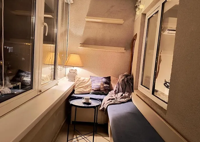 Studio med en kingsize-seng